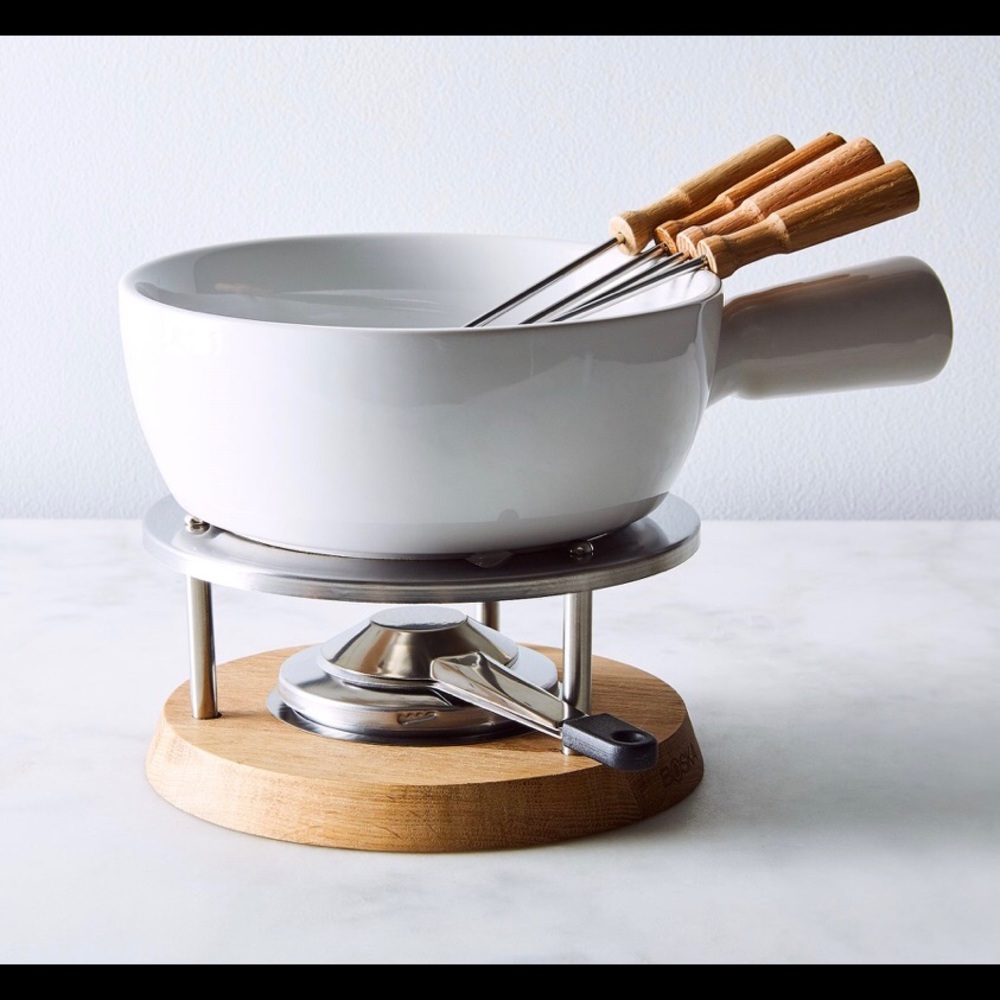 NWB European Ceramic Fondue Set